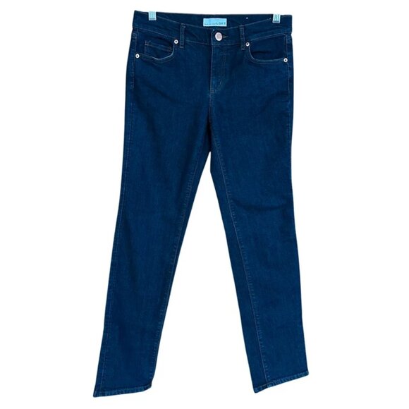 LOFT Women's Modern Straight Dark Wash Blue Jeans Sz 4 / 27 - Picture 1 of 3